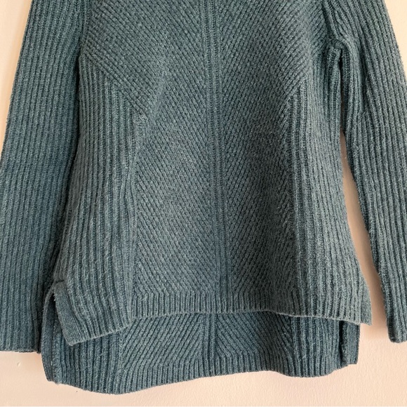 Madewell Sophia Heather Spruce Ribbed Sweater Size Small - Picture 8 of 13